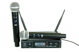 Двоен дистанционен микрофон UHF301