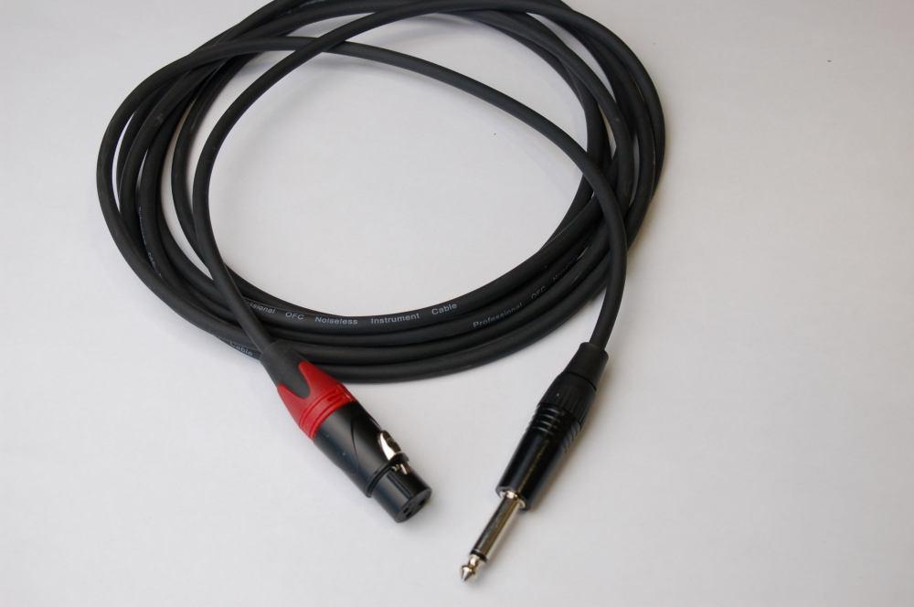 свързващ кабел женски канон/XLR на голям моножак 6.3мм