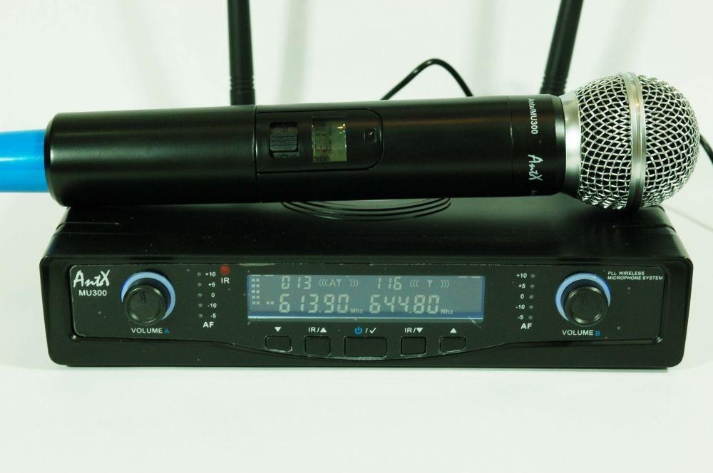 двоен дистанционен UHF микрофон MU300
