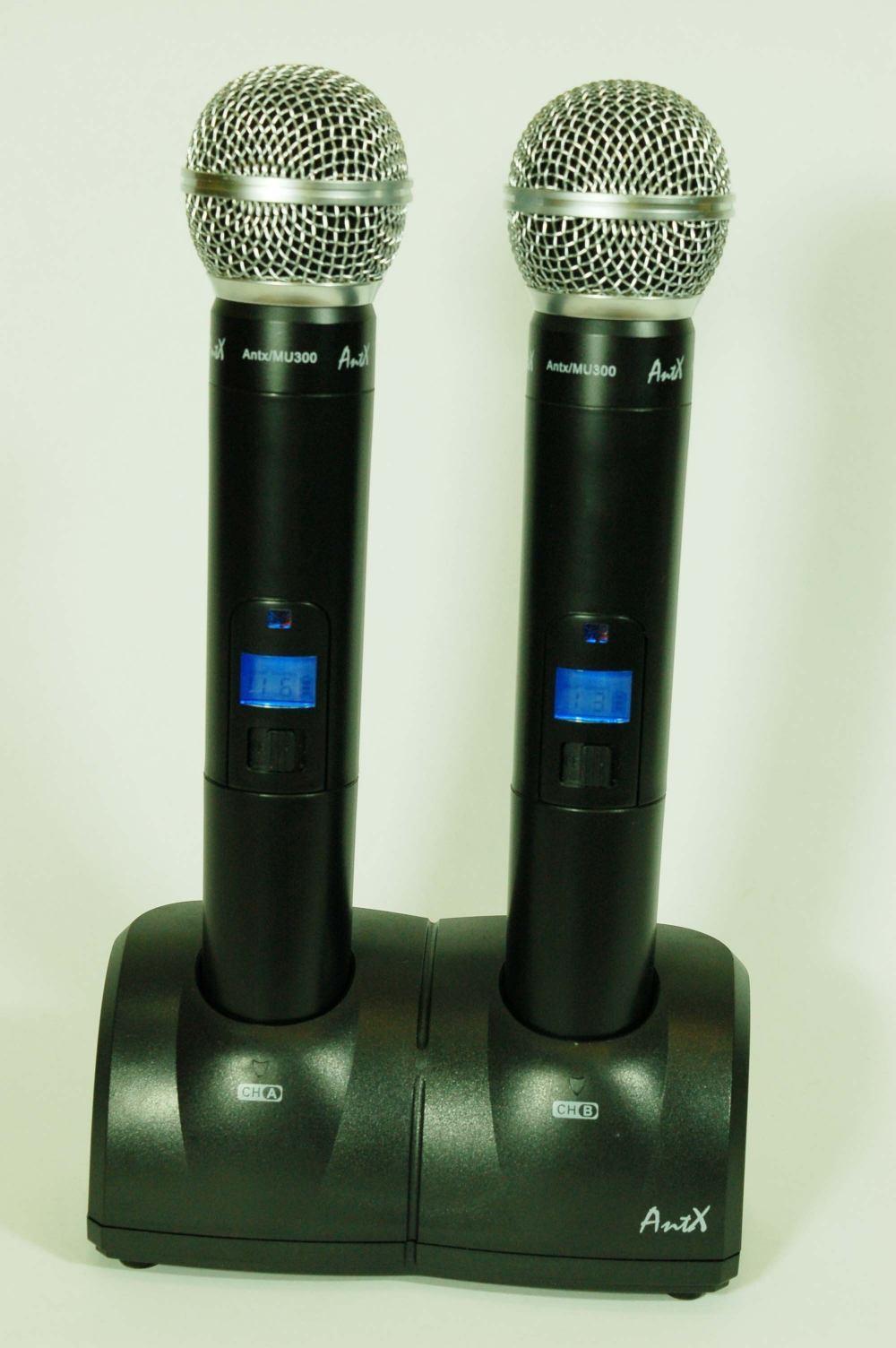 двоен дистанционен UHF микрофон MU300