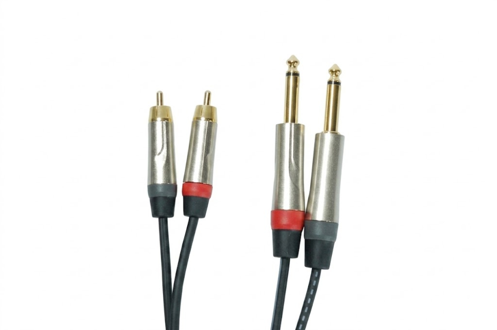 Кабел 2RCA-2x6.3 jack 1.80м.