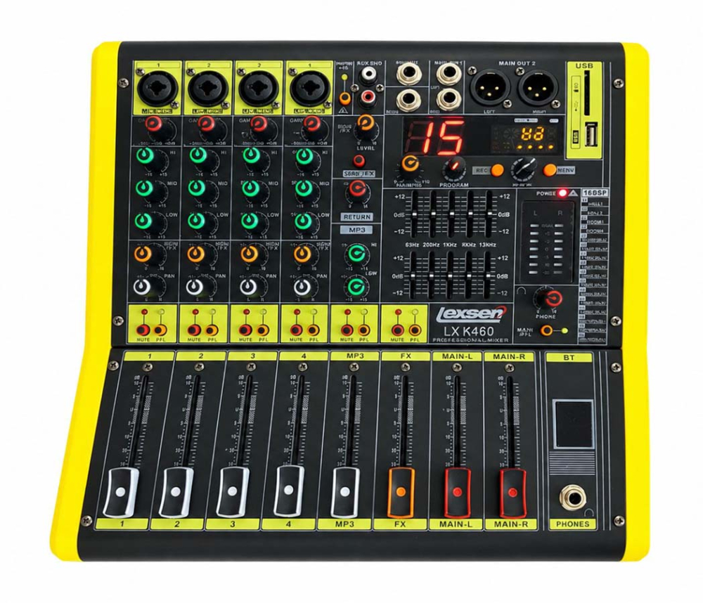 Миксер с вграден усилвател LX-K460